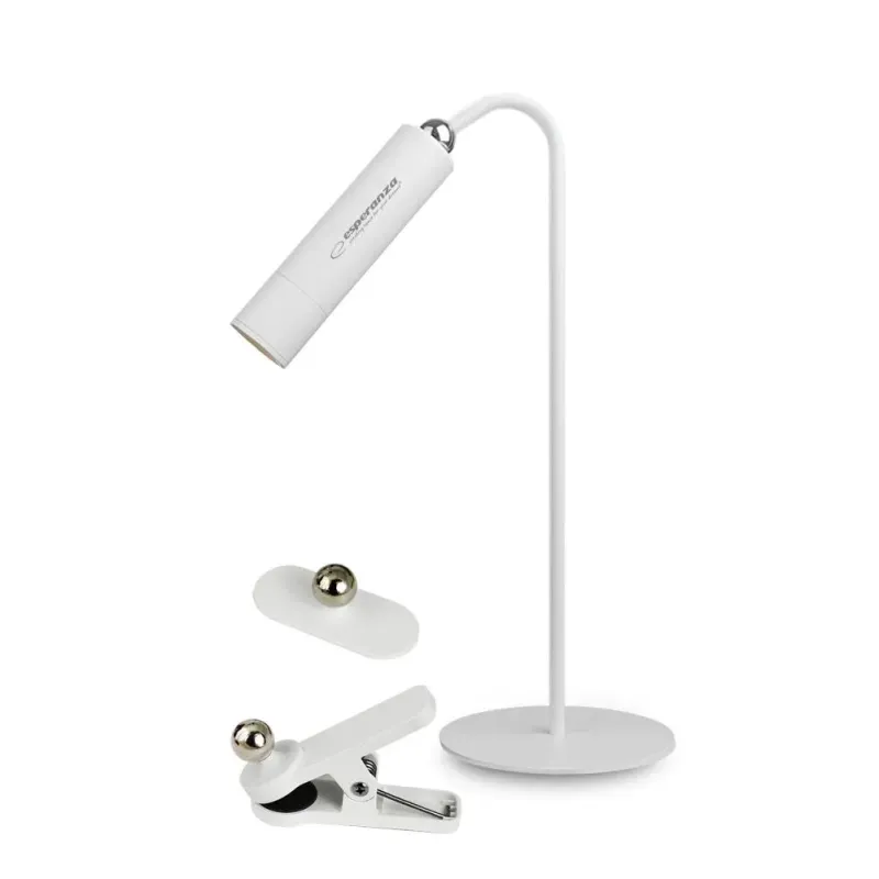 Lampka biurkowa LED Esperanza AGENA 3w1 biała