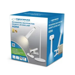 Lampka biurkowa LED Esperanza AGENA 3w1 biała