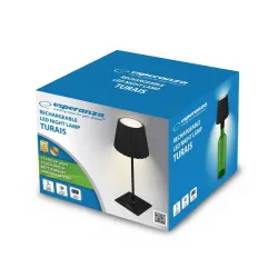 Lampka biurkowa LED TURAIS ESPERANZA czarna ELD120K | PartsPC.pl