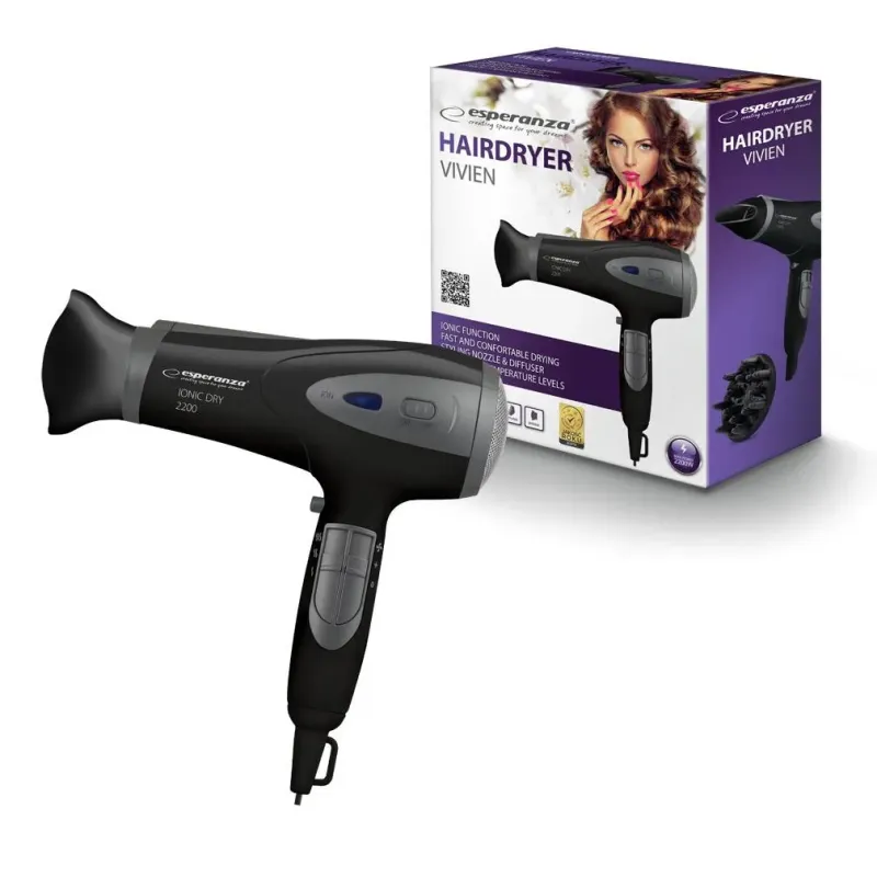 Suszarka do włosów Esperanza IONIC VIVIEN EBH005K