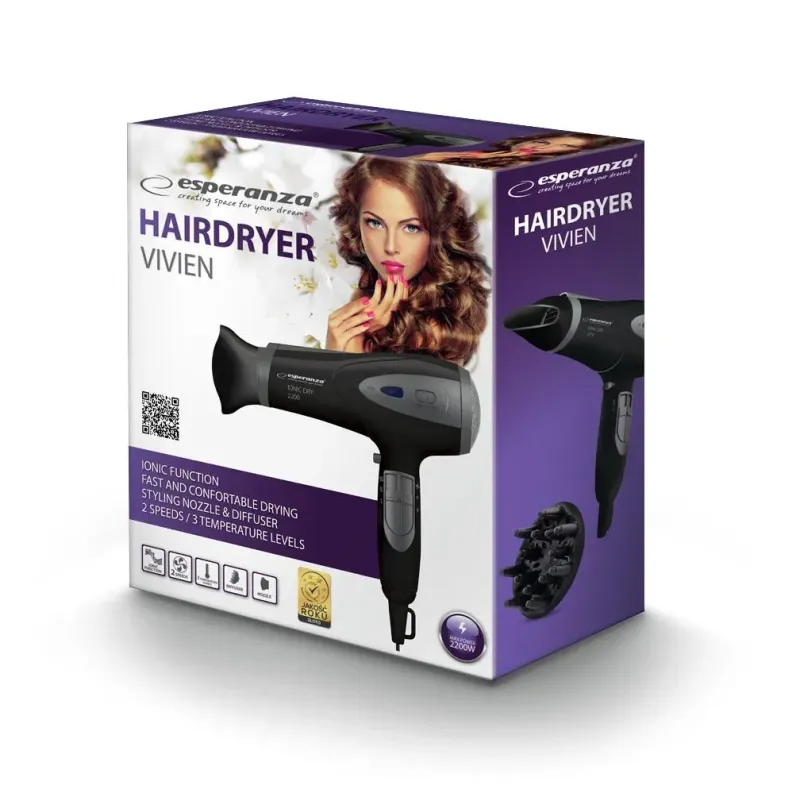 Suszarka do włosów Esperanza IONIC VIVIEN EBH005K