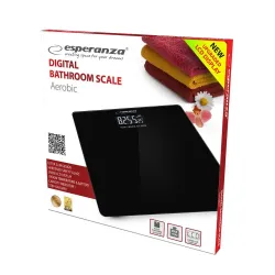 Waga łazienkowa Esperanza EBS002K Aerobic Czarna | PartsPC.pl