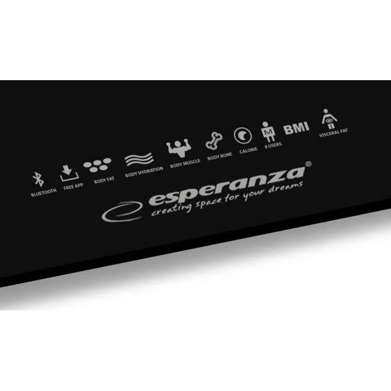 Waga łazienkowa Esperanza EBS016K 8w1 Bluetooth B.Fit | PartsPC.pl