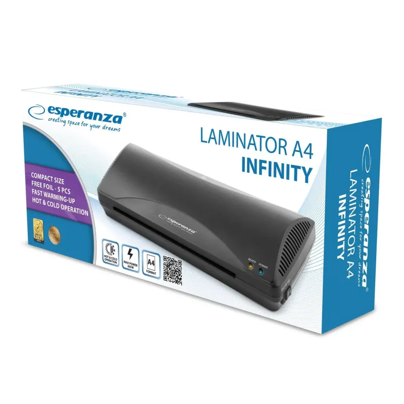 Laminator Esperanza A4 Infinity czarny | PartsPC.pl