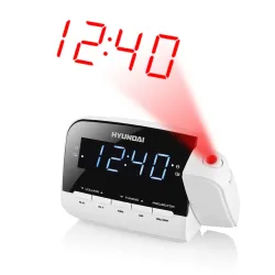 Budzik z radiem i projektorem Hyundai - RAC481PLLWW