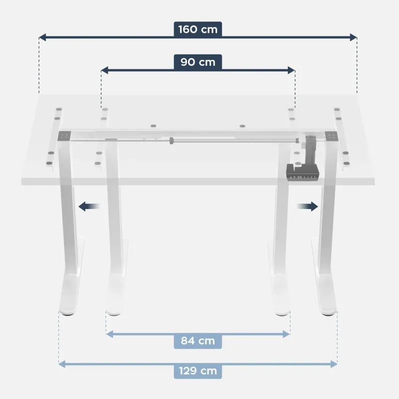 Stelaż elektryczny biurka Mark Adler Xeno 4.1 White | PartsPC.pl