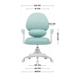 Fotel regulowany dla dziecka Mark Adler Junior 4.5 Mint | PartsPC.pl