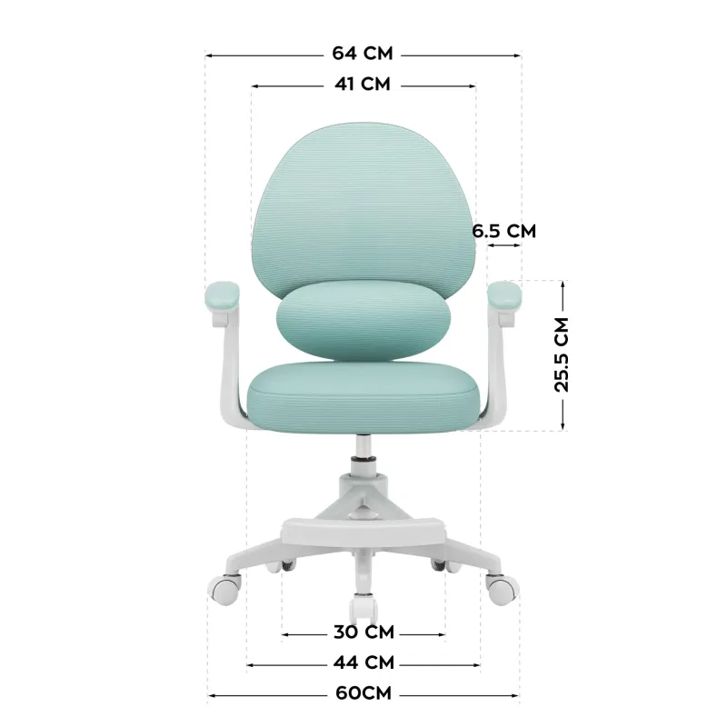 Fotel regulowany dla dziecka Mark Adler Junior 4.5 Mint | PartsPC.pl