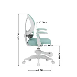 Fotel regulowany dla dziecka Mark Adler Junior 4.5 Mint | PartsPC.pl