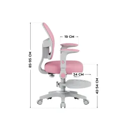 Fotel regulowany dla dziecka Mark Adler Junior 5.0 Pink | PartsPC.pl