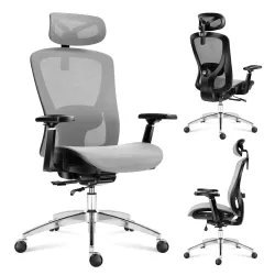 Fotel obrotowy Mark Adler Expert 5.3 Grey Mesh | PartsPC.pl