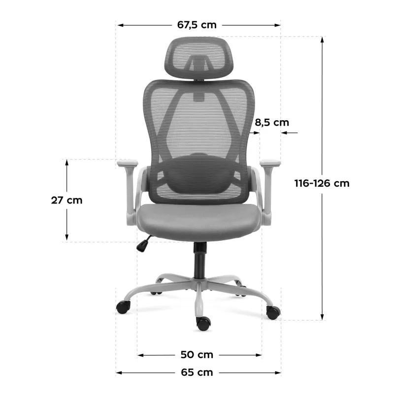 Fotel obrotowy Mark Adler Manager 2.9 Grey | PartsPC.pl