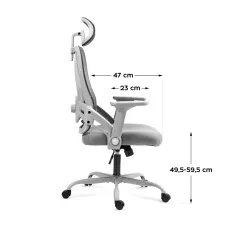 Fotel obrotowy Mark Adler Manager 2.9 Grey | PartsPC.pl