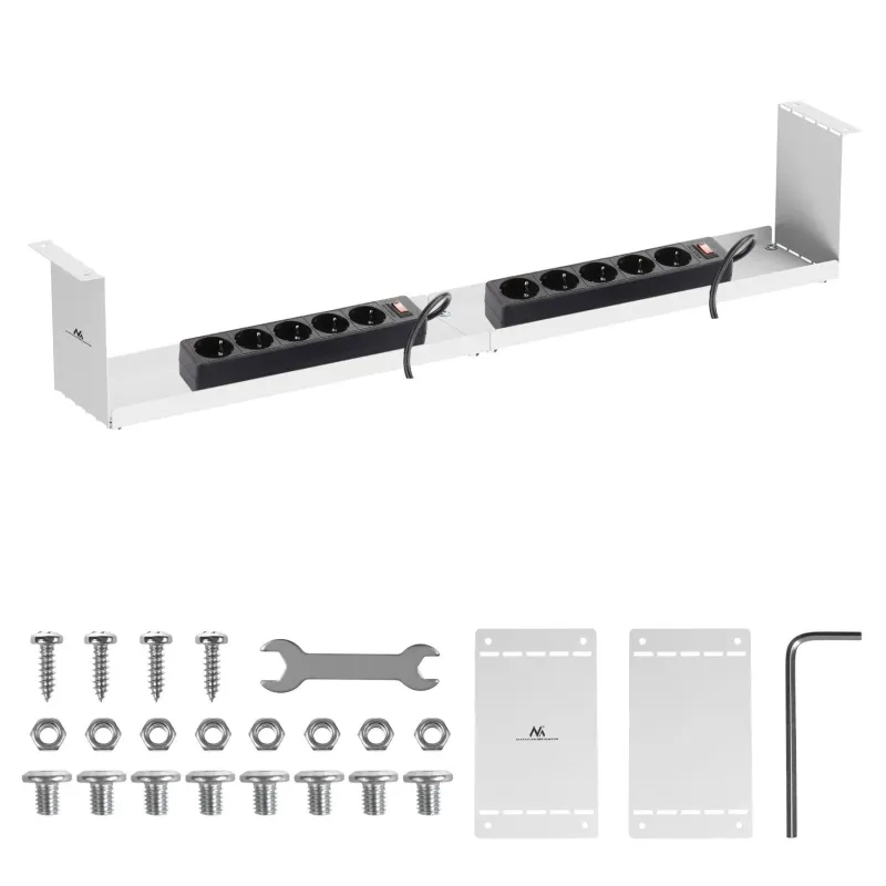 Organizer podbiurkowy na kable Maclean MC-107 W, | PartsPC.pl