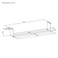 Organizer podbiurkowy na kable Maclean MC-107 W, | PartsPC.pl