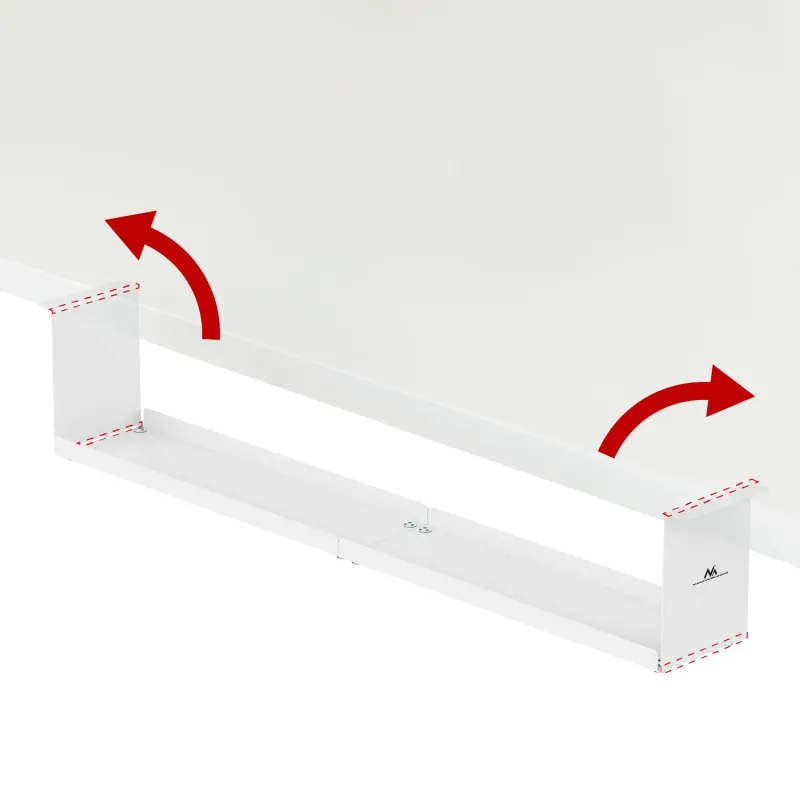 Organizer podbiurkowy na kable Maclean MC-107 W, | PartsPC.pl