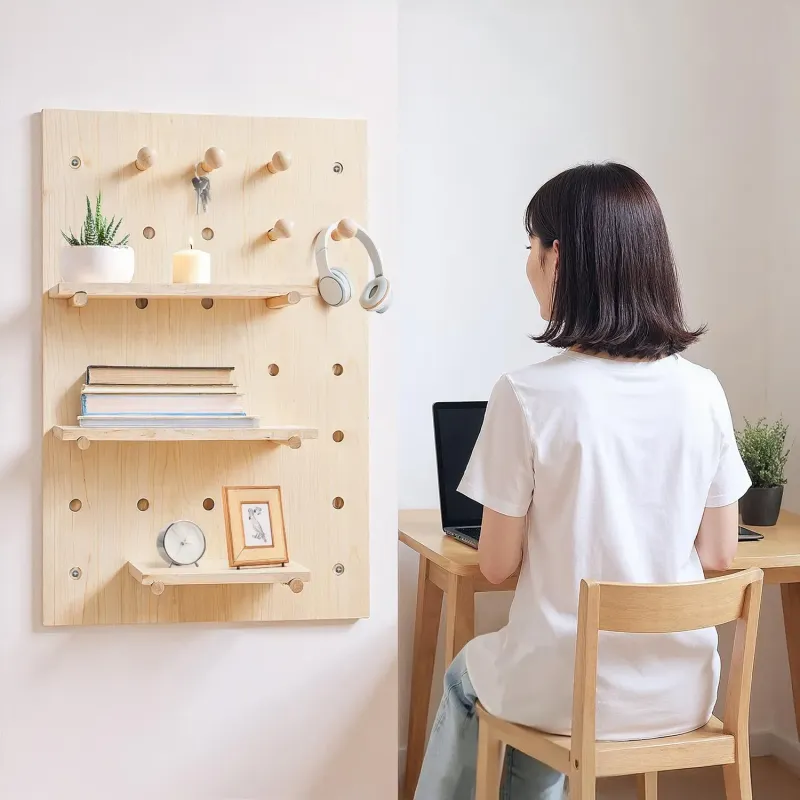 Tablica drewniana organizer Maclean, drewniany, 60x80cm, | PartsPC.pl