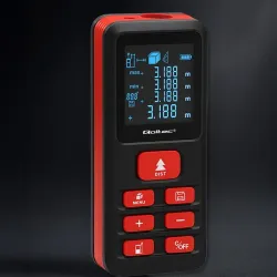 Dalmierz Qoltec laserowy z poziomicą | podświetlany LCD | PartsPC.pl