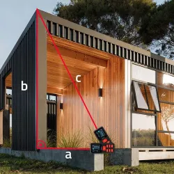 Dalmierz Qoltec laserowy z poziomicą | podświetlany LCD | PartsPC.pl