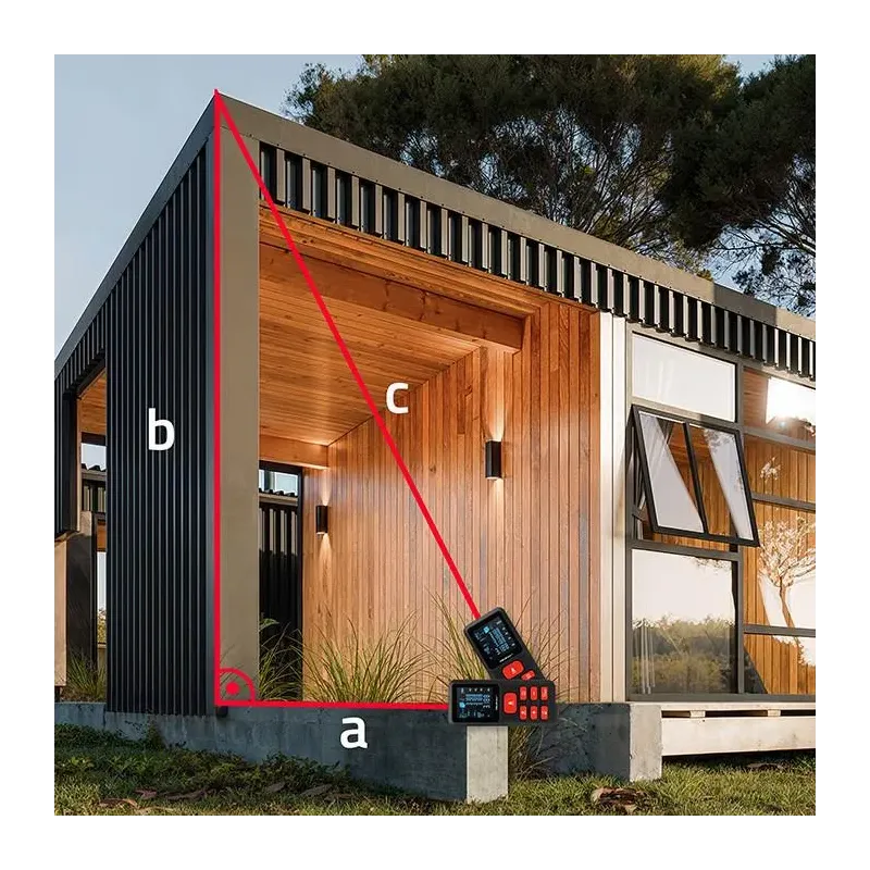 Dalmierz Qoltec laserowy z poziomicą | podświetlany LCD | PartsPC.pl