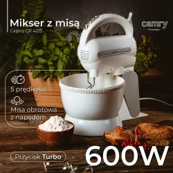 Mikser z misą 600W Camry CR 4213