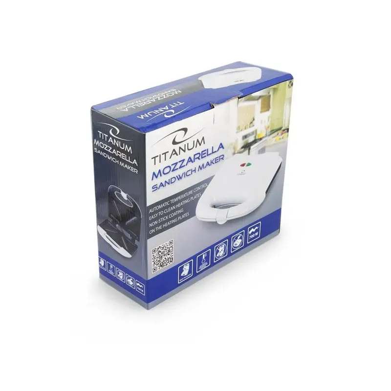 Opiekacz do kanapek, biały Titanum "Mozzarella" | PartsPC.pl