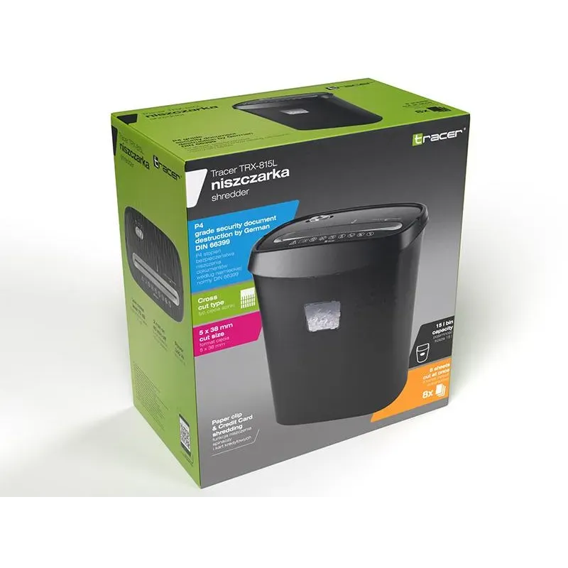 Niszczarka Tracer TRX-815L | PartsPC.pl