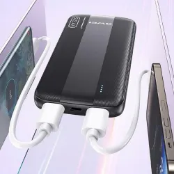 Powerbank Awei P20K 10000mAh 2xUSB 2,4A czarny