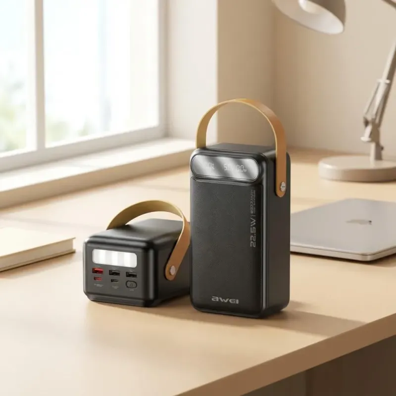 Powerbank Awei P101K 60000mAh 22,5W 3xUSB-A 2xUSB-C czarny