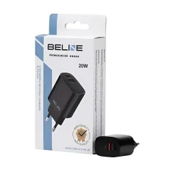 Ładowarka sieciowa Beline 20W 1xUSB-C + 1xUSB PD 3.0 QC | PartsPC.pl