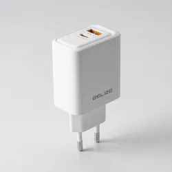 Ładowarka sieciowa Beline 45W 1xUSB-C + 1xUSB GaN PD 3.0 | PartsPC.pl
