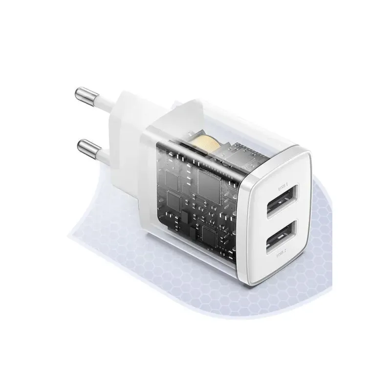 Ładowarka sieciowa Baseus Compact CCXJ010202 z 2 gniazdami USB 10.5W