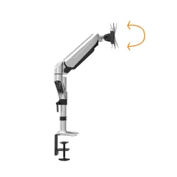 Ramię biurkowe pojedyncze z zaciskiem Digitus, 1xLCD, max. 27", max. 8kg,