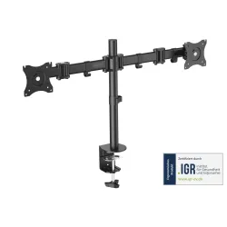Stojak biurkowy podwójny z zaciskiem DIGITUS, 2xLCD, | PartsPC.pl