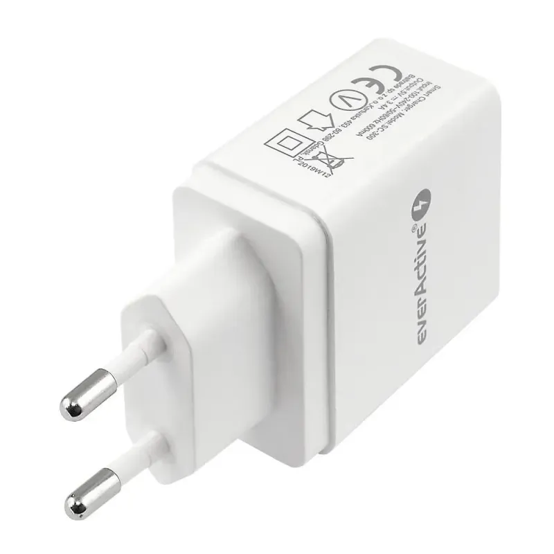 Ładowarka sieciowa everActive SC-300 3xUSB 3,4A | PartsPC.pl