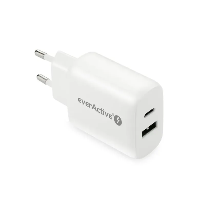 Ładowarka sieciowa everActive SC-370Q z gniazdem USB | PartsPC.pl