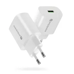Ładowarka sieciowa everActive SC-250Q 1x USB QC3.0 18W | PartsPC.pl