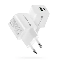 Ładowarka sieciowa everActive GaN SC-330 1x USB, 1x | PartsPC.pl