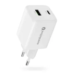 Ładowarka sieciowa everActive GaN SC-450Q 1x USB, 1x | PartsPC.pl
