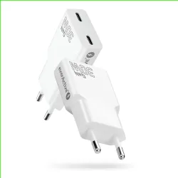 Ładowarka sieciowa everActive GaN SUPER SLIM SC-385Q | PartsPC.pl