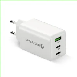 Ładowarka sieciowa everActive GaN SC-655Q 1x USB, 2x | PartsPC.pl