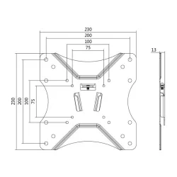 Uchwyt ścienny LogiLink do telewizora LCD/LED VESA | PartsPC.pl