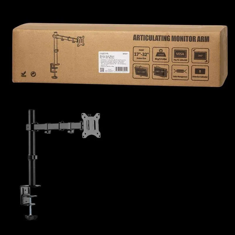 Uchwyt do monitora LCD/LED LogiLink VESA 100x100, 17-32" | PartsPC.pl