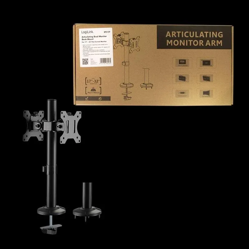 Uchwyt dwustronny do monitora LCD/LED LogiLink VESA | PartsPC.pl