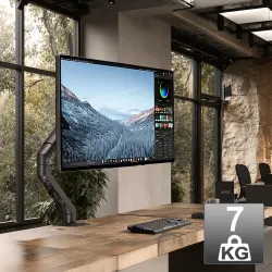 Uchwyt biurkowy do monitora Maclean MC-906, sprężyna gazowa