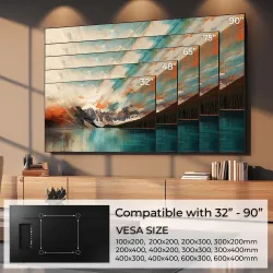 Uchwyt do TV Maclean MC-421, max VESA 600x400, 32-90", 80kg,… | PartsPC.pl