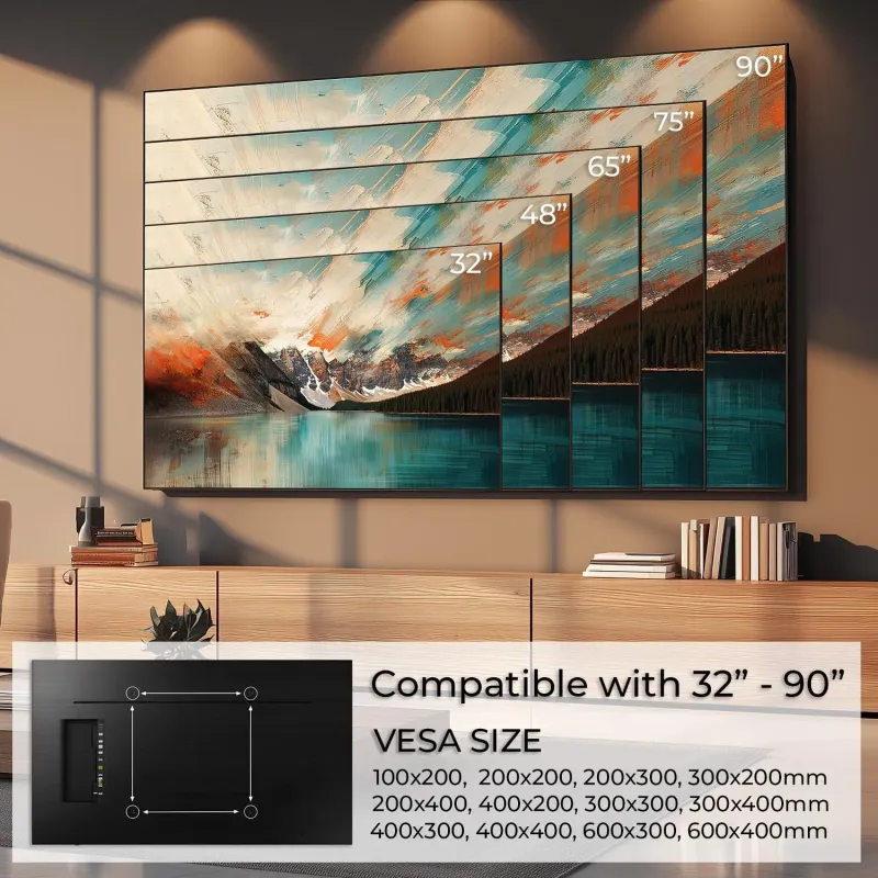 Uchwyt do TV Maclean MC-421, max VESA 600x400, 32-90", 80kg,… | PartsPC.pl