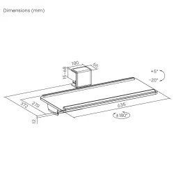 Uchwyt podbiurkowy na klawiaturę Maclean MC-108 B, max. | PartsPC.pl