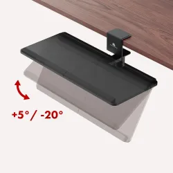 Uchwyt podbiurkowy na klawiaturę Maclean MC-108 B, max. | PartsPC.pl