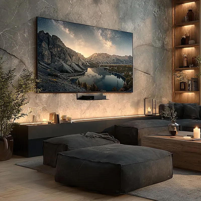 Półka ścienna pod dekoder Maclean MC-122, pojedyncza, max. 5kg, stalowa